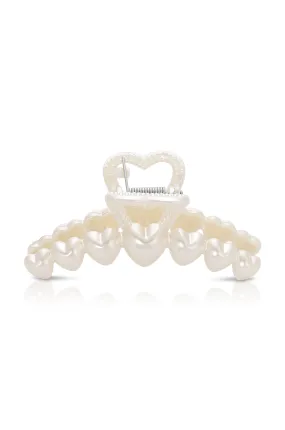 Multi-Heart Pearl Claw Clip