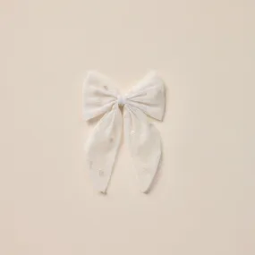 Noralee Oversized Bow in Ivory