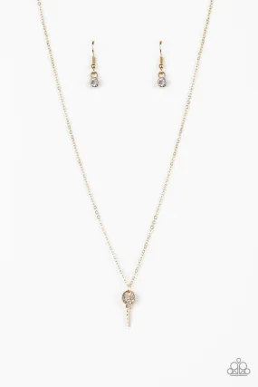 Paparazzi Necklace Key Figure - Gold