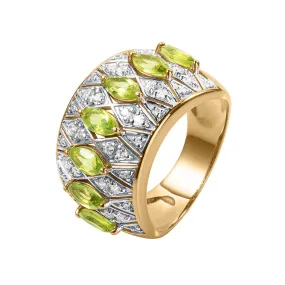 Peridot Marquee Ladies Ring