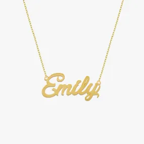 Personalized Necklace with Name | 14K Solid Gold