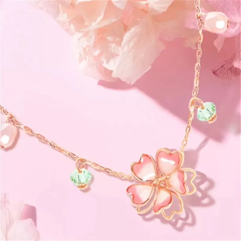 Pink Flower Necklace MK18644