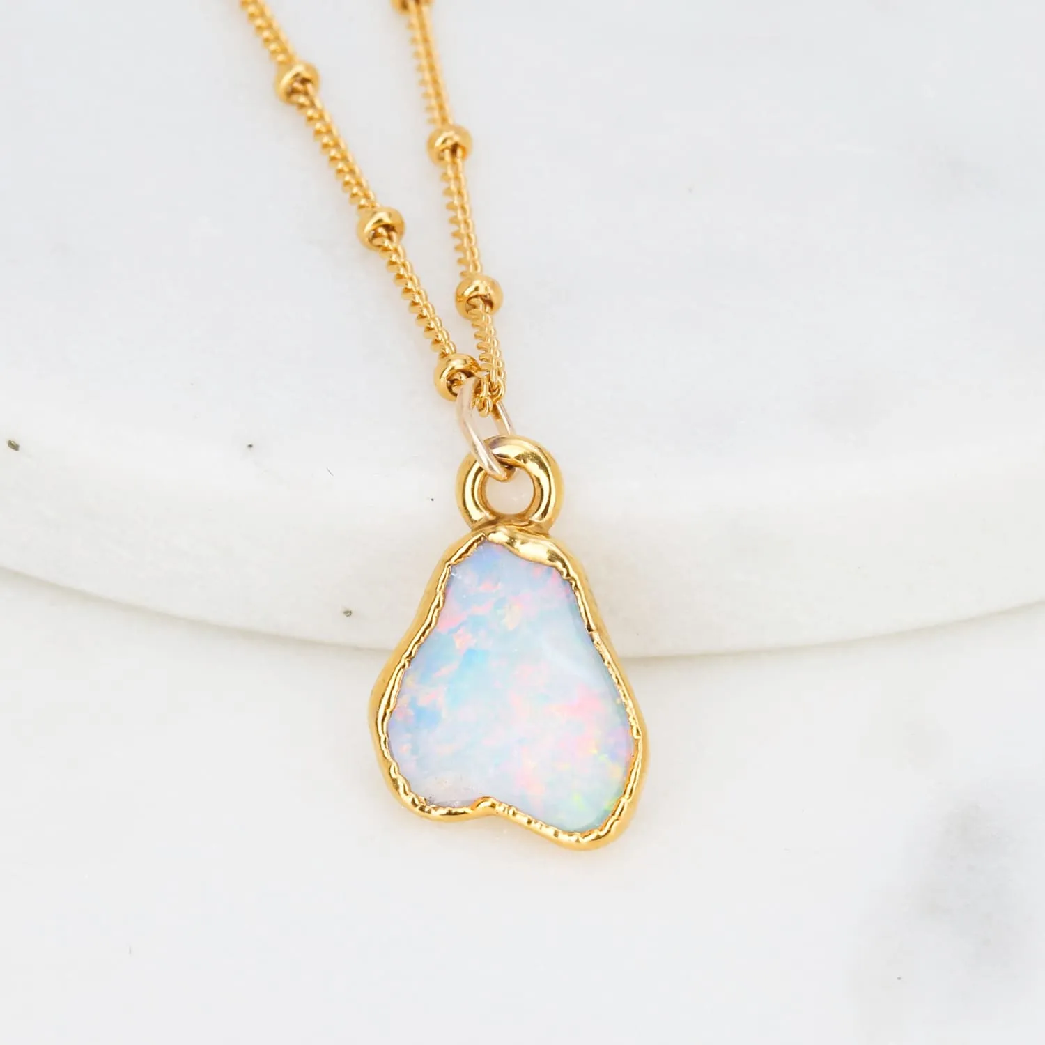 Raw Australian Opal Necklace