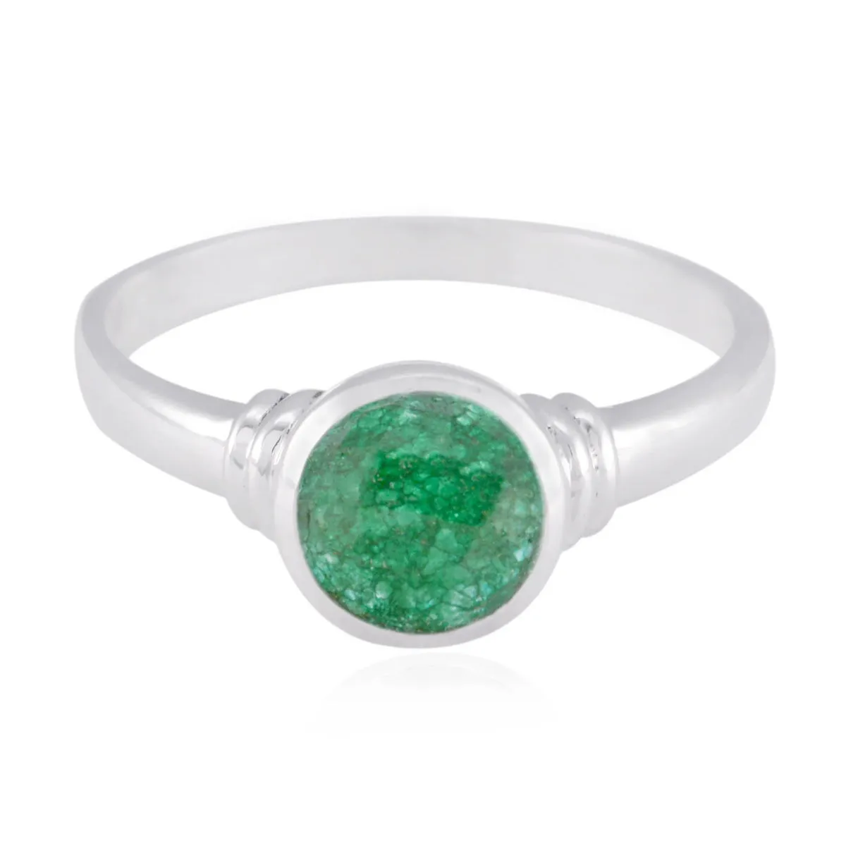 Riyo Designer Gems Indianemerald Solid Silver Rings Jewelry Gifts