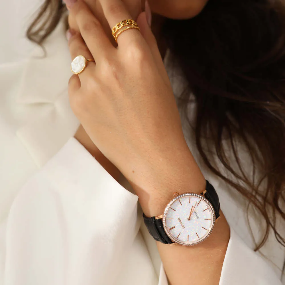 Selena White Opal Watch