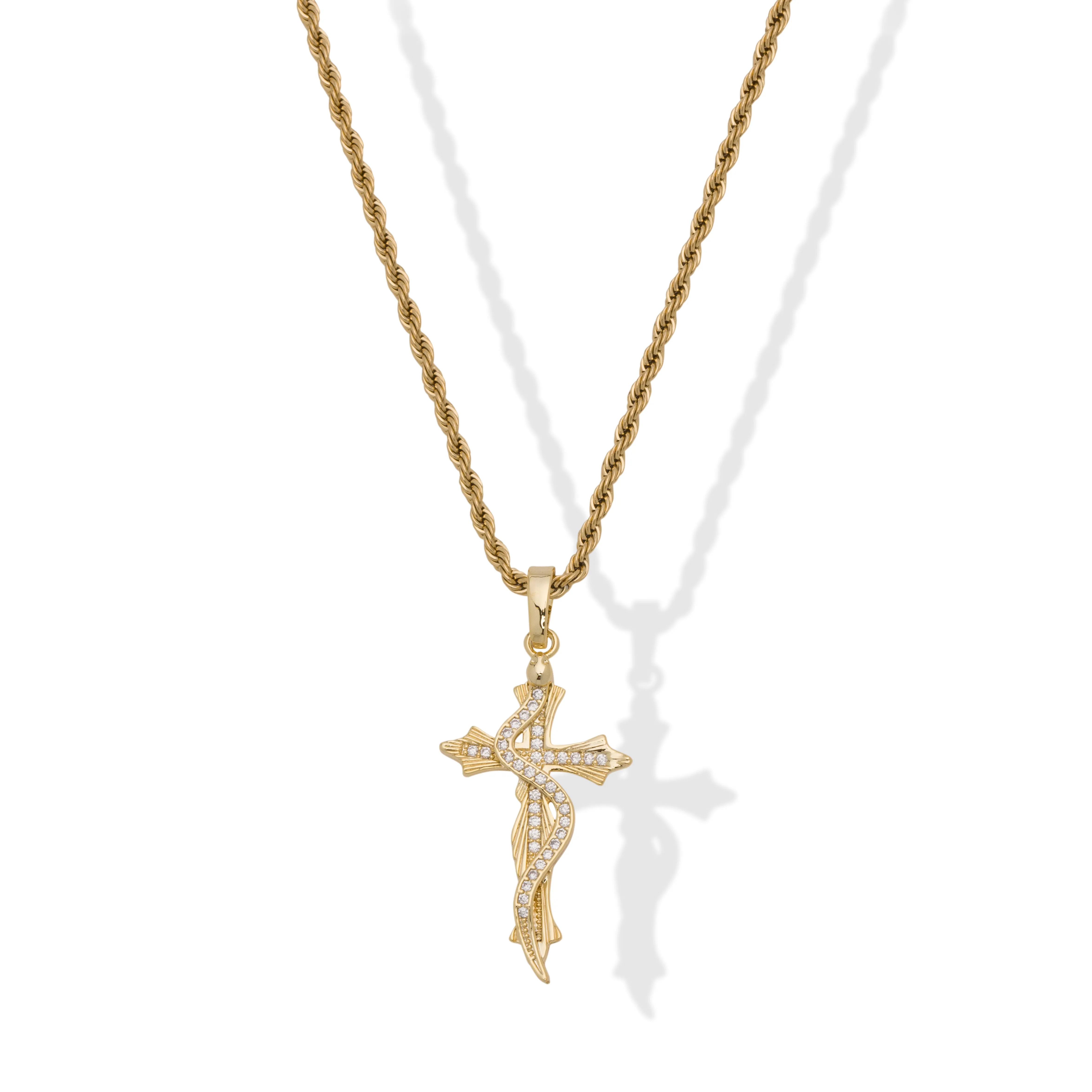 Serpent Cross Pendant