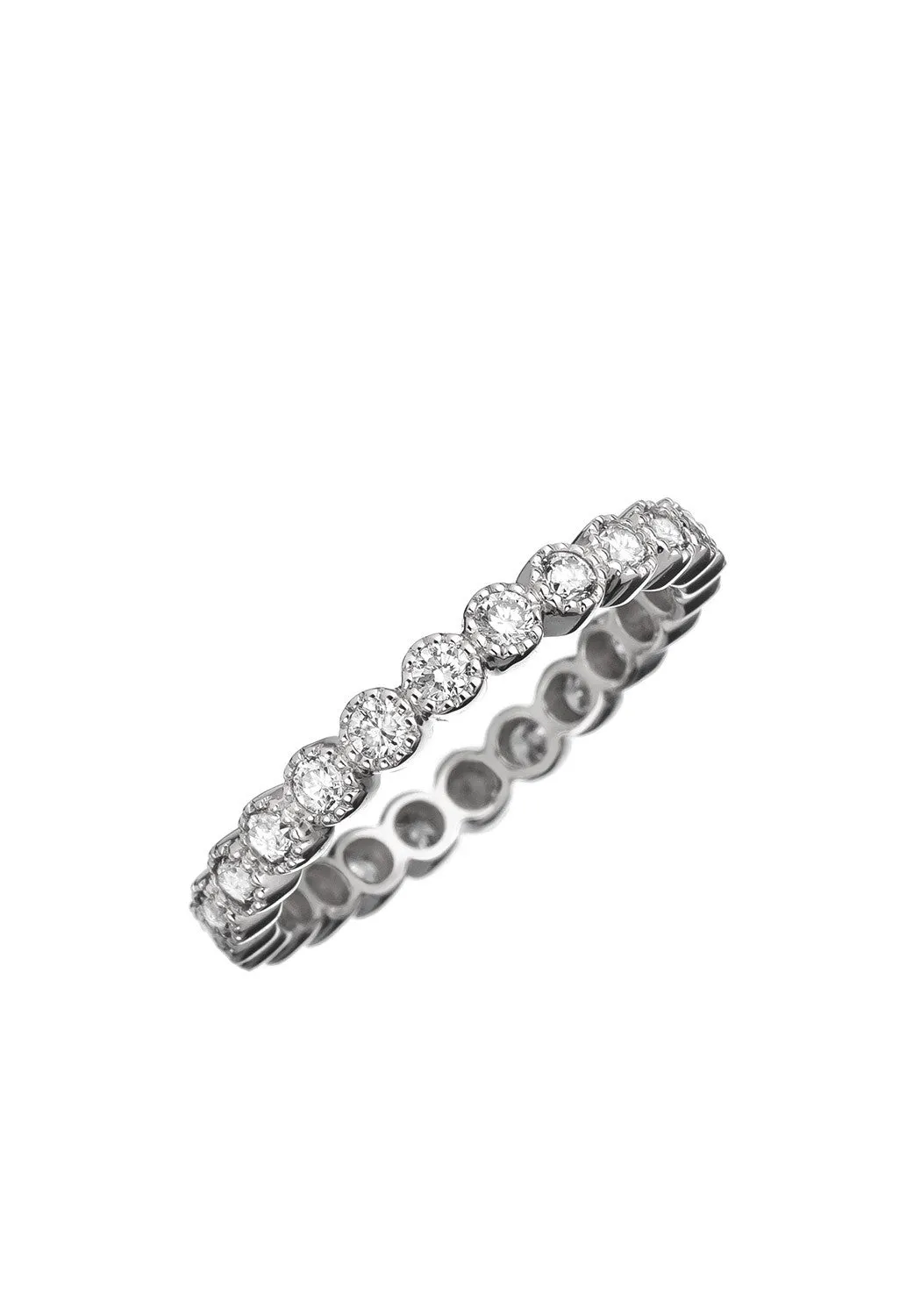 Sethi Couture Bezel 18KWG White Diamond Eternity Band | 6.5