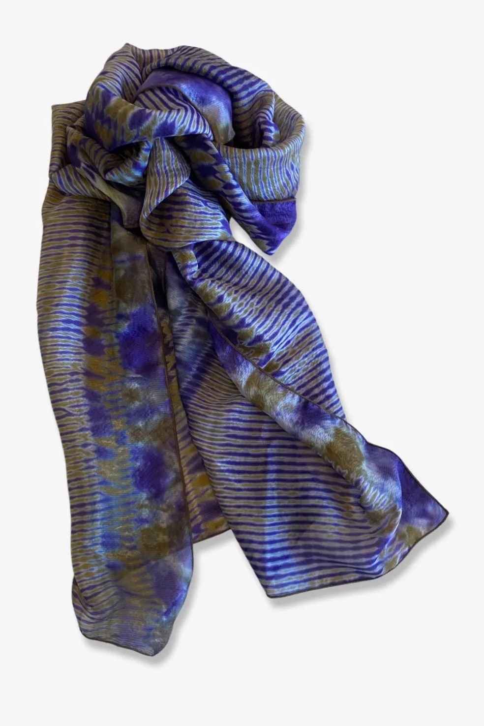 Shibori Dyed Silk Scarf | Prince