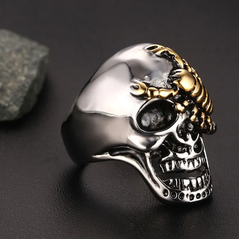 Skull Scorpion Ring