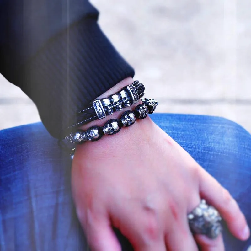 Skull Triad Bracelet