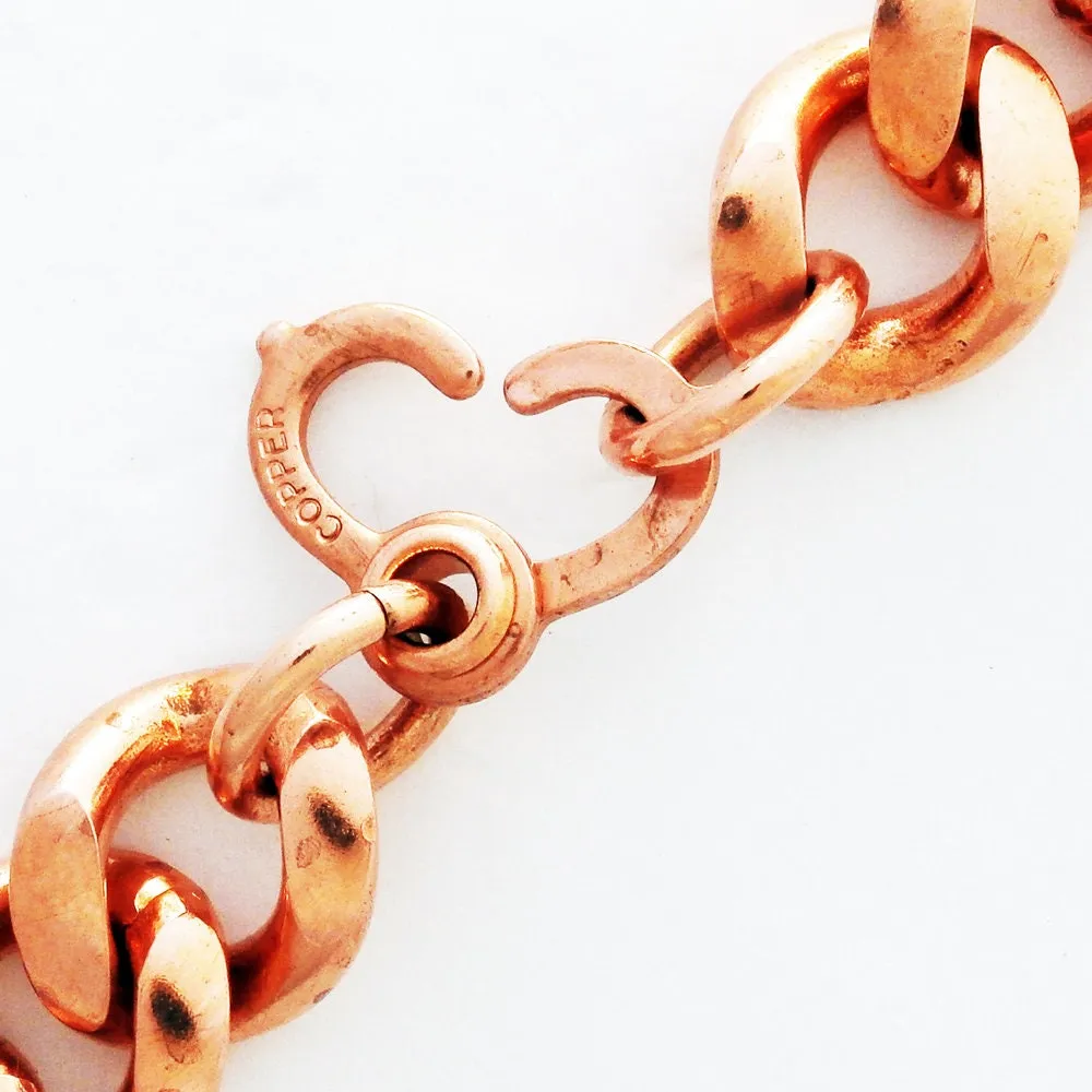 Solid Copper 16mm Sister Hook Clasp Kit with Jump Rings JSCSH1 Heavy Duty Copper Clasp Jewelry Repair