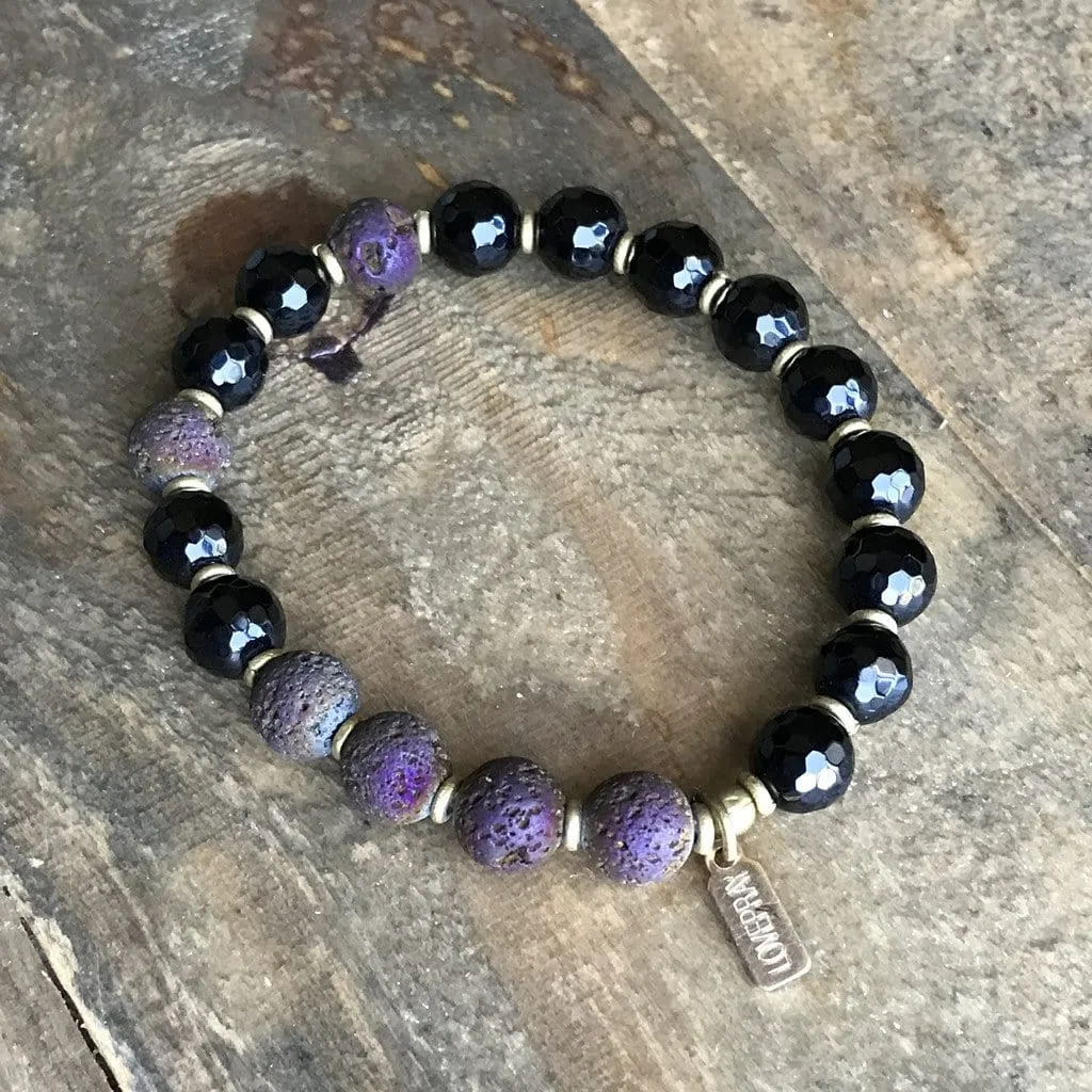 Soothing Onyx Essential Oil Diffuser Bracelet