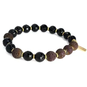 Soothing Onyx Essential Oil Diffuser Bracelet