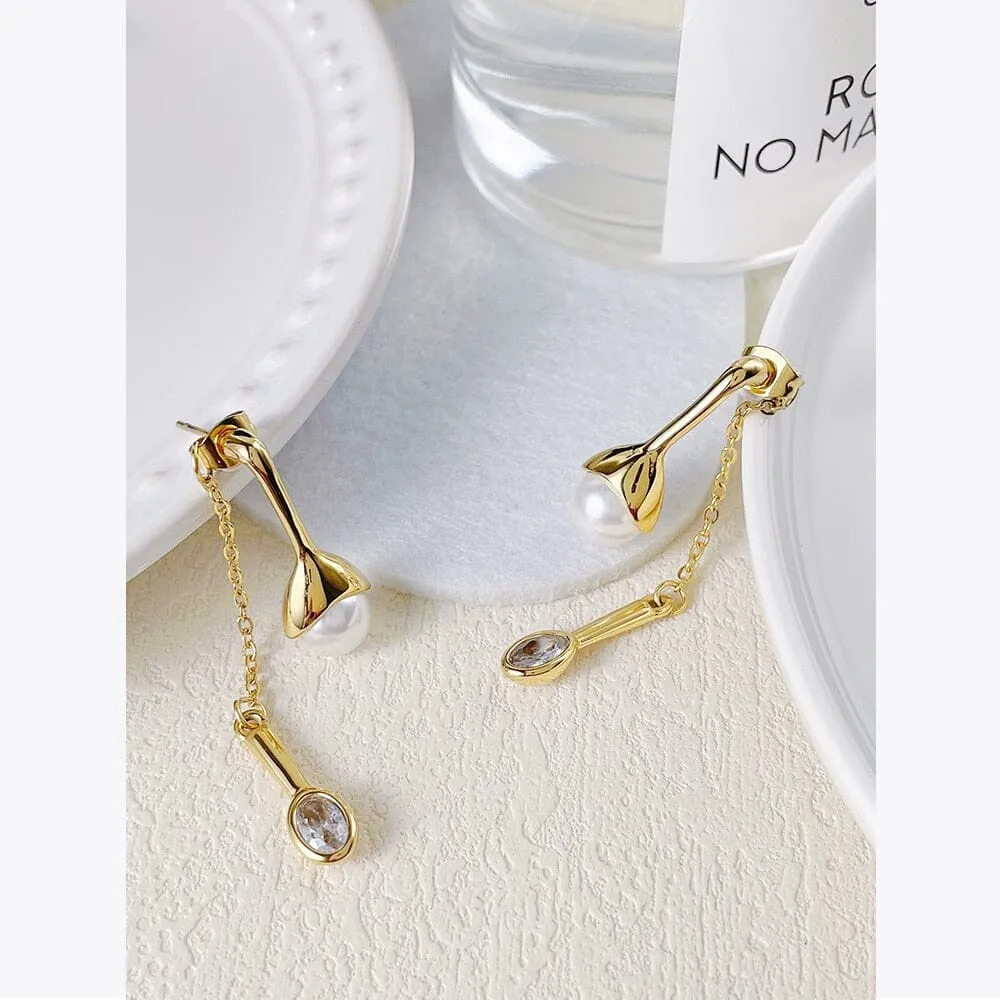 Special Fashion Spoon Pendant Earrings