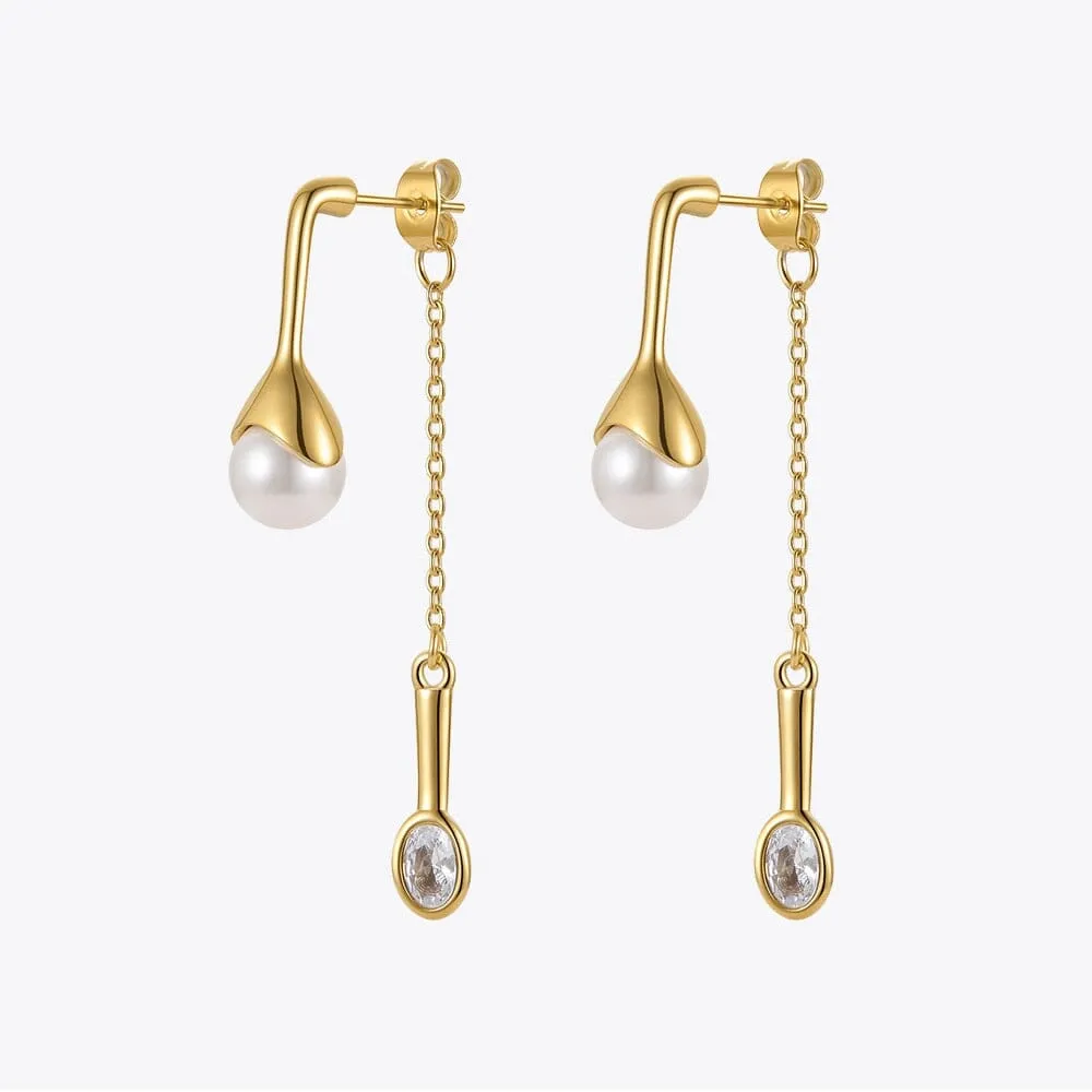 Special Fashion Spoon Pendant Earrings