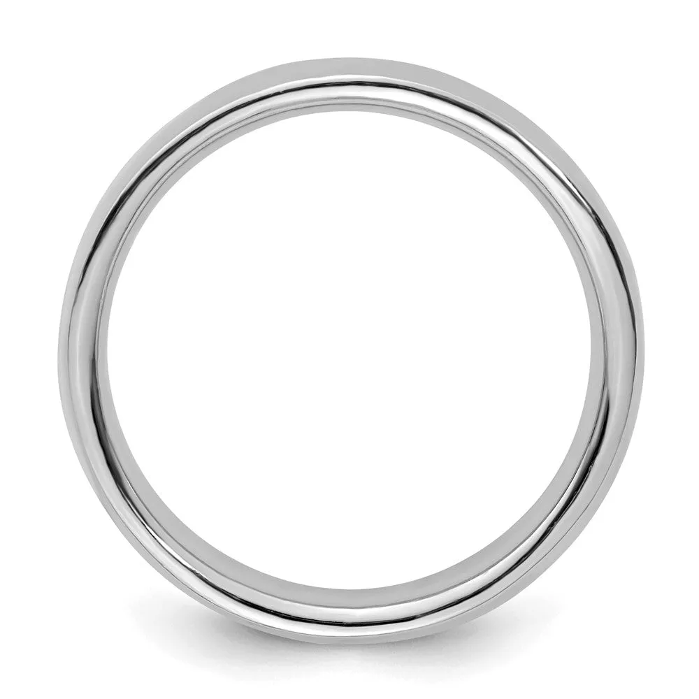 Stackable Expressions Rhodium Polished Ring in Sterling Silver