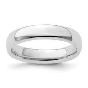 Stackable Expressions Rhodium Polished Ring in Sterling Silver