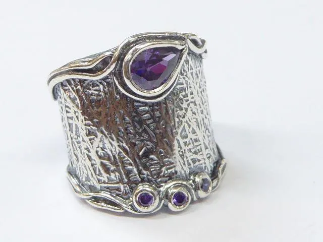 Sterling  silver ring for women, Hippie ring for woman