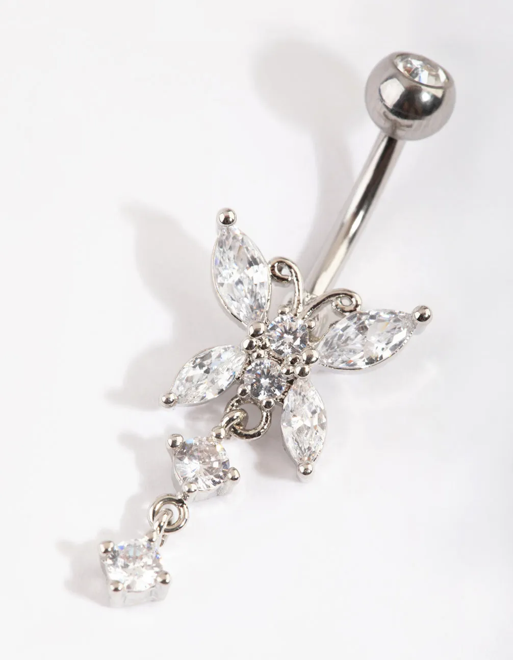 Surgical Steel Butterfly Belly Bar