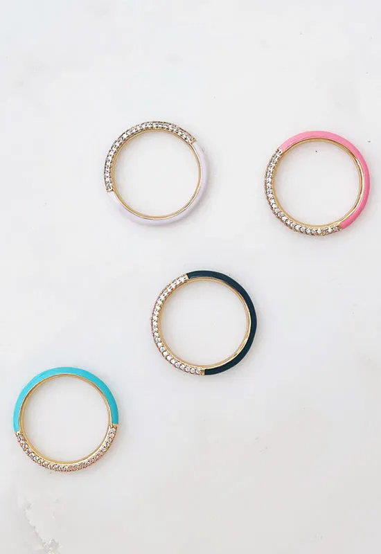 The Positive Enamel Ring Set