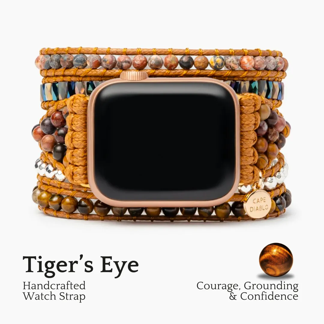 Tigers Eye Apple Watch Strap - Royal Design for Style and Durability