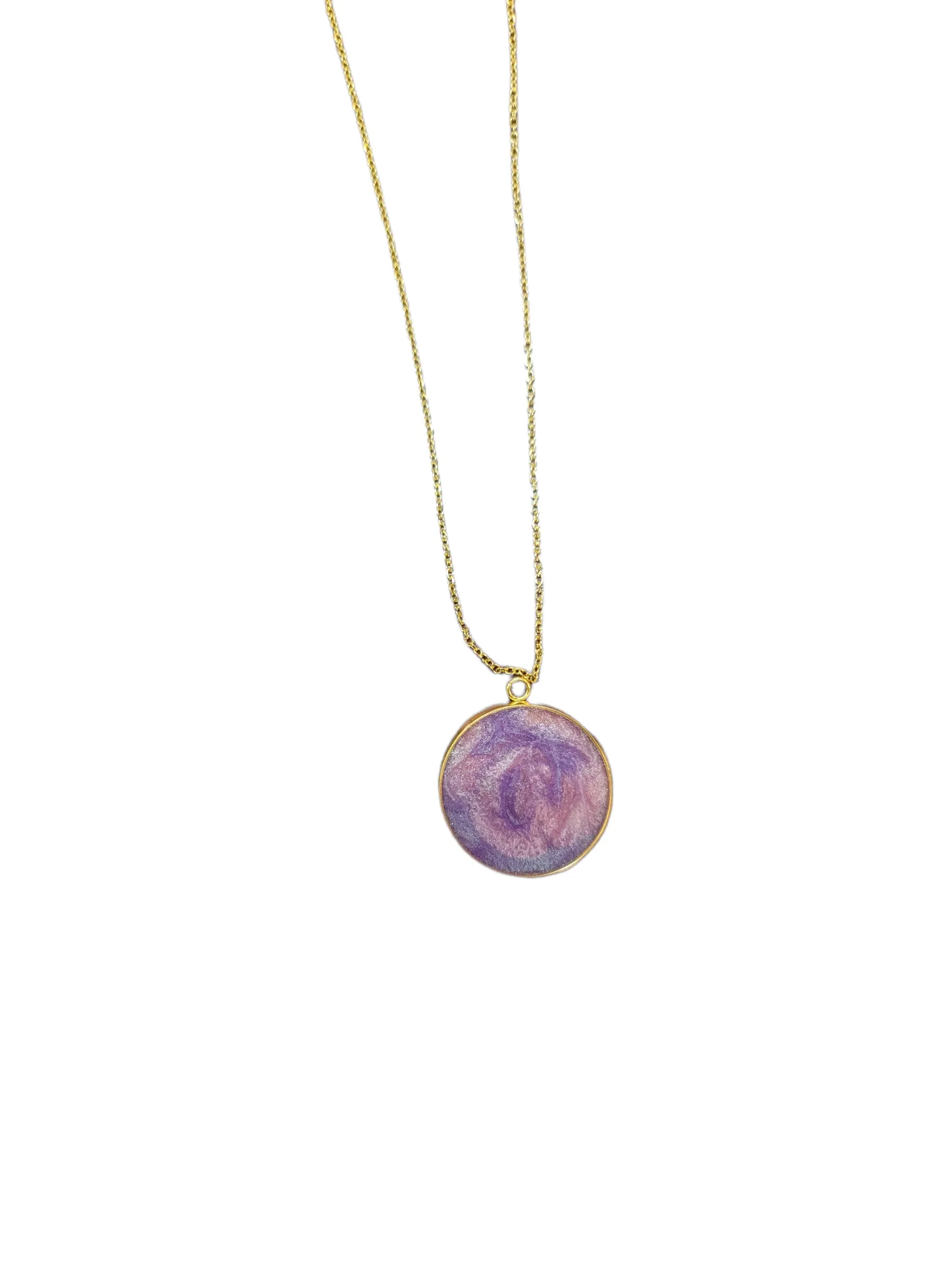 Unique Mothers Day Gift - Handmade Resin Rose Necklace (Silver or Gold)