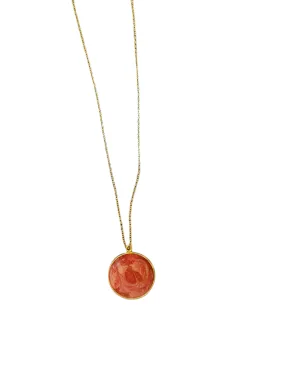 Unique Mothers Day Gift - Handmade Resin Rose Necklace (Silver or Gold)