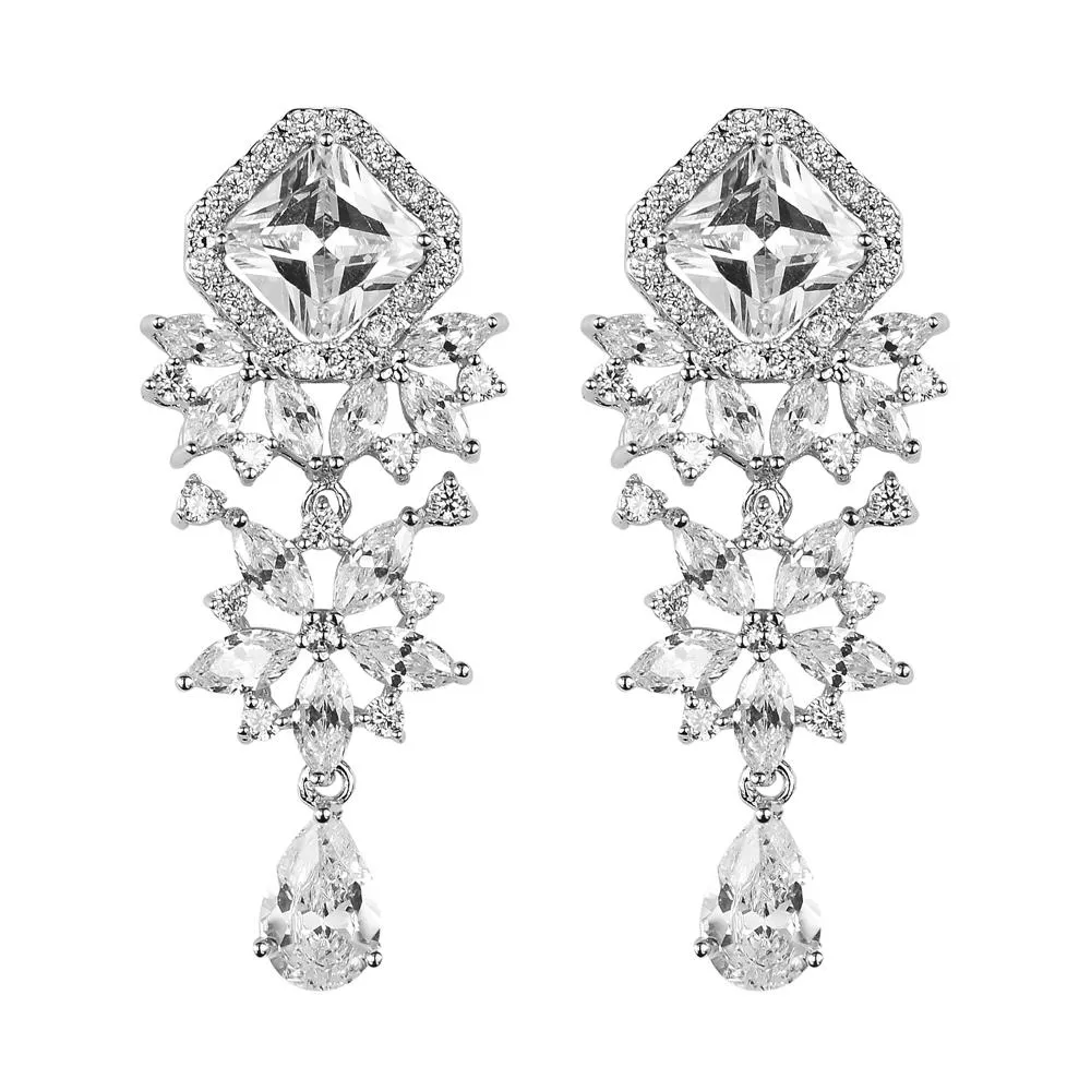 Wedding Drop Earrings-Lacie