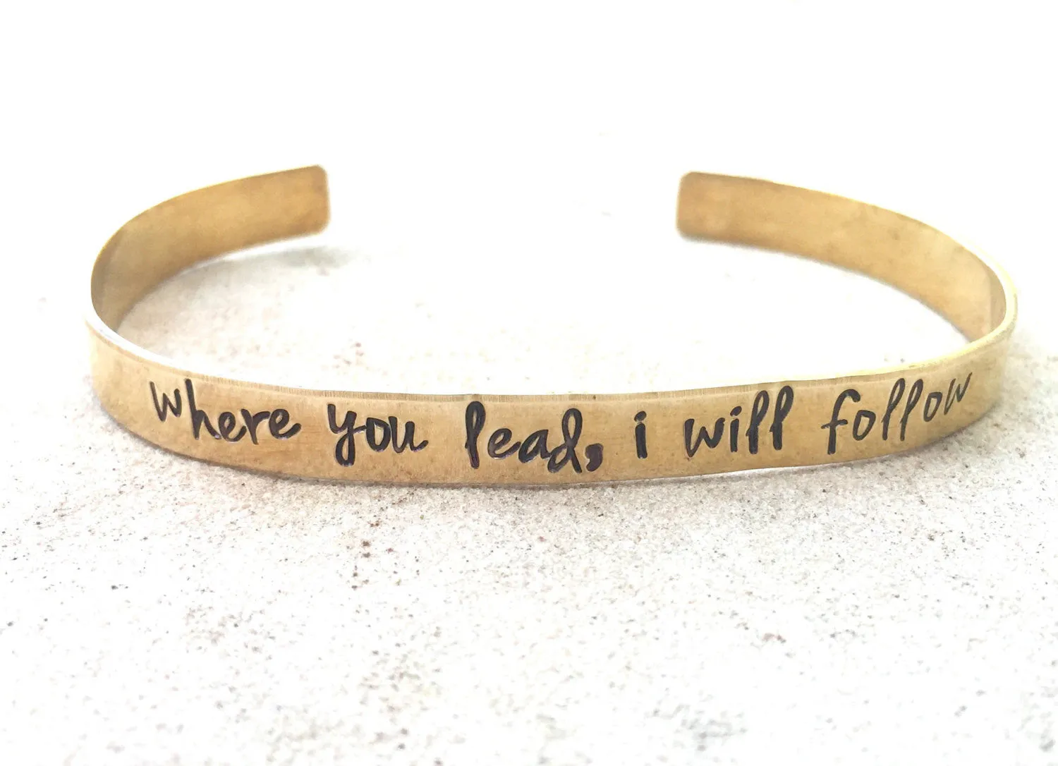 Where You Lead I Will Follow Bracelet